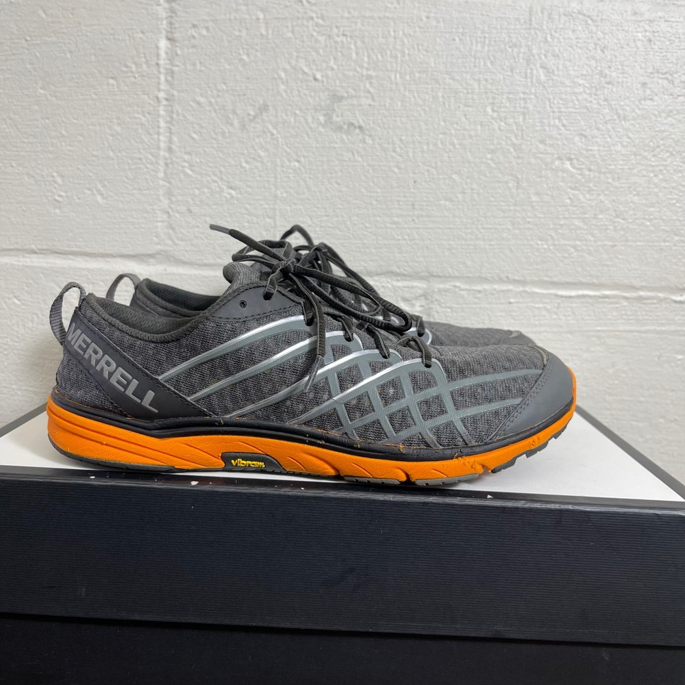 Merrell Bare Access 2 J41579 Charcoal Gray Barefoot Running Shoes Men's 8 US